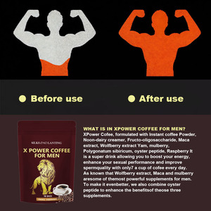Nhãn hiệu riêng X-Power Max năng lượng Maca cà phê đen cho nam giới axit hương vị cà phê thảo dược Nam Maca cà phê - Product Image 2