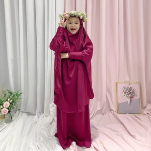 Abbigliamento islamico per ragazze all'ingrosso set abiti Abaya musulmani per bambini stile mediorientale e turco per gli Stati Uniti - Product Image 1