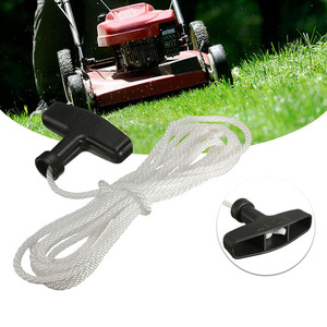 QY Lawn Mower Starter Pull Rope <b>Handle</b> Universal Replacement For Grass Cutter <b>Hedge</b> <b>Trimmer</b> Brush Cutter Accessories - Product Image 1