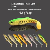Leurre souple en acier inoxydable imprimé, imitation poisson-chat géant, queue en T, sans hameçons, vente en gros à l'exportation
