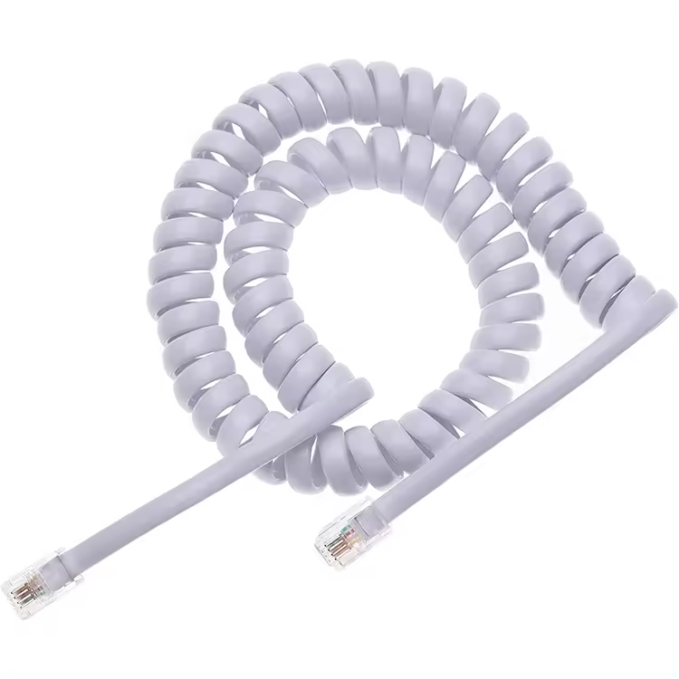 Pack De 6 Desenredadores De Cable Telefónico RJ9 4P4C, Giratorios 360° Para Evitar Enredos, Color Negro Y Transparente