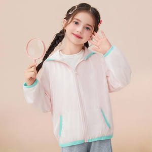 Vestes légères de protection solaire pour garçons et filles, manteaux à capuche pour enfants en bas âge, vêtements d'extérieur respirants pour enfants - Product Image 1
