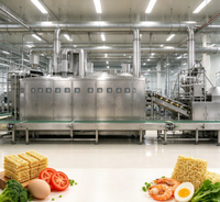 Équipement alimentaire industriel avec cuisson vapeur efficace et convoyage des produits, ligne de production de nouilles instantanées