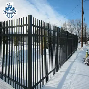 A buon mercato decorativo esterno in alluminio ferro battuto recinzione disegni per cortili anteriori