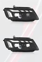 Feux avant LED pour Audi Q5 2008-2017, style RS, double couleur, DRL, clignotants séquentiels, lentille de projecteur, plug and play