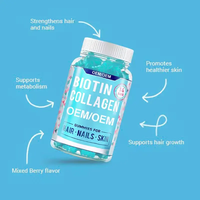 Capsules de vitamines OEM/ODM pour la santé des cheveux, de la peau et des ongles des adultes et le soutien immunitaire avec emballage personnalisé