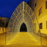 Arche lumineuse LED étanche pour tunnel de lumière, décoration commerciale extérieure pour Noël et les fêtes, pour événements et parcs