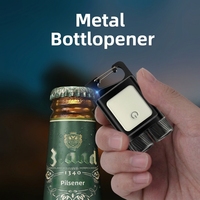 Mini lampe torche LED à clé, corps en aluminium, ultra-lumineuse, rechargeable, étanche, lampe de poche avec ouvre-bouteille et aimant