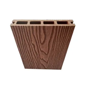 China Bulidng material PE Plastic Moisture-resistant WPC Hollow Decking Outdoor Wood Feeling