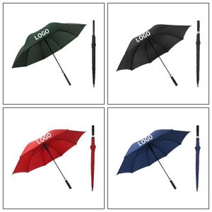 Parapluie de golf haut de gamme à tige droite en fibre, noir, rouge, bleu, idéal pour les cadeaux d'affaires - Product Image 4