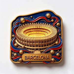 Imán de nevera personalizado de poliresina 3D con diseño del monumento de <span class=keywords><strong>Barcelona</strong></span>, España, recuerdo turístico, imán para refrigerador, decoración del hogar, regalo. - Product Image 1