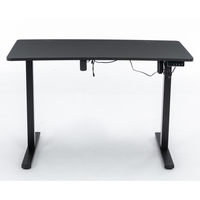 Bureau modulaire convertible à moteur électrique unique, bureau à domicile, hauteur réglable, plateau en métal, table moderne pour café, jeux et ordinateur