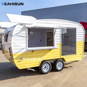 Carrito <span class=keywords><strong>de</strong></span> Comida Rápida Resistente al Viento para Helados, Pizza, Tacos, Dulces, Papas Fritas, Resistente a la Oxidación, con Barra <span class=keywords><strong>de</strong></span> Remolque Integrada, Remolque, Negocio en Estados Unidos, Económico - Product Image 2