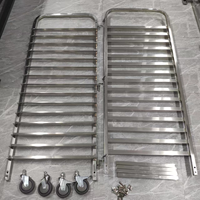 Chariot sur mesure en aluminium/acier inoxydable à 6/10/15/20 étages pour casseroles à petits pains et plateaux de cuisson