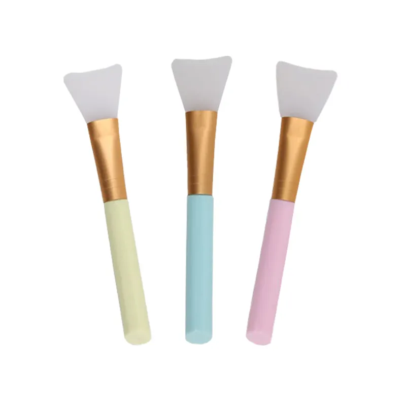 Hete Huid Gezichtsverzorging Make-Up Tool Hout Handvat Ronde Siliconen Gezichtsmodder Masker Applicator Borstel Nieuwe Gezichtsschoonheidstools