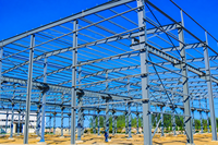 Bâtiment en structure d'acier préfabriqué sur mesure, abri à faible coût, atelier, entrepôt, bâtiment en acier
