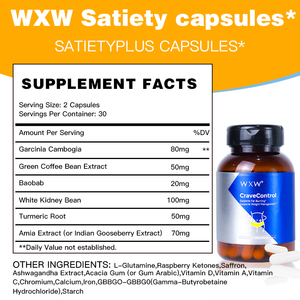 Capsules de satiété de complément alimentaire de marque privée pour les femmes Contrôle du poids Perte de poids rapide Soutien digestif Capsule mince et dure - Product Image 6