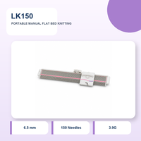 Mesin Rajut Manual Flat Bed 150 Jarum LK150 Portabel Sistem 3.9G untuk Kardigan, Rompi, Syal, Topi, dan Sampel