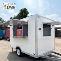 Nouvelle remorque de restauration de rue, camion de cuisine mobile pour la vente de café, hamburgers, frites, glaces, barbecue, bus de restauration, chariot de restauration, fourgon