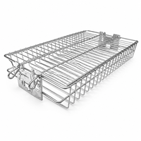 Panier carré pour rôtissoire BBQ
