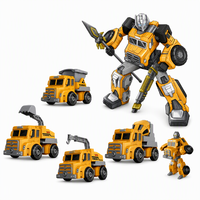 Kit de Montage et de Démontage de Véhicules Engins de Chantier Transformables DIY pour Enfants, Jouet Éducatif pour la Maternelle et les Jeux d'Intérieur, Coffret Cadeau