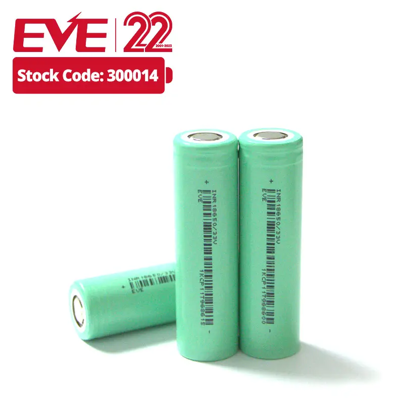 EVE 18650 battery rechargeable battery lithium cell li-ion bateria 3.6V 3200mah high capacity for home appliances