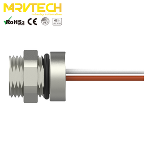 Marvtech Rear <b>Lock</b> Table Mount <b>Cable</b> Connectors <b>with</b> Wire for Factory Automation - Product Image 2