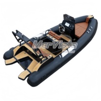 6m Kabinli Lüks Moda 20ft Orca Hypalon Şişme Alüminyum Gövdeli Rib Tekne Alüminyum Rib 580 Tekne Motorlu
