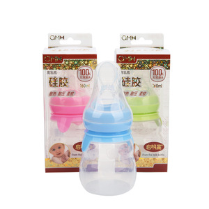 Dispensador de alimentos con cuchara <span class=keywords><strong>para</strong></span> bebé, alimentador de silicona con cuchara - Product Image 6