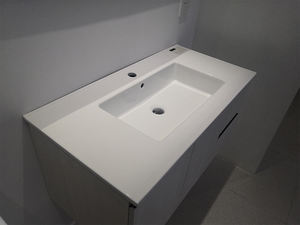 Lavabo <span class=keywords><strong>en</strong></span> céramique Lavabo rectangulaire salle de bains surface lisse Lavabo <span class=keywords><strong>en</strong></span> céramique populaire vente <span class=keywords><strong>en</strong></span> gros 4012-101 - Product Image 2