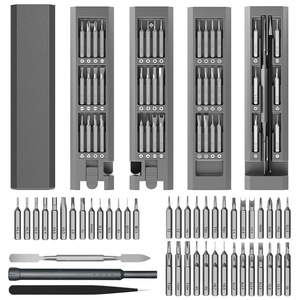 Juego de destornilladores de precisión 44 en 1, kit combinado de herramientas magnéticas métricas para reparación de teléfonos móviles con múltiples puntas para electrónica - Product Image 3