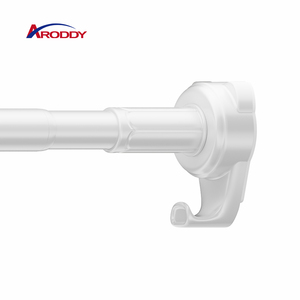 ARODDY – Tige de tension en acier au carbone de 160-250 cm, la mieux notée, avec crochets à pression uniforme pour rideaux de <span class=keywords><strong>douche</strong></span> – Commande d'essai - Product Image 1