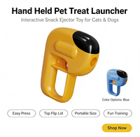 Lanceur de friandises pour animaux de compagnie, lanceur de nourriture pour chats, jouet interactif pour chiens, jouet d'entraînement, lanceur de collations pour chats et chiens