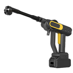 ब्रशलेस लिथियम बैटरी वायरलेस उच्च दबाव कार धोने पानी की बंदूक मशीन एब्स सामग्री पीला और काला - Product Image 2