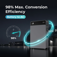 Sistema de Almacenamiento de Energía Todo en Uno Plug & Play, 4kw de Potencia, Batería de 8kwh, ESS Solar Híbrido con Entrada de Energía Solar de 6200W para Uso Doméstico