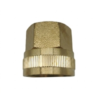 Raccords de tuyau d'arrosage à connexion rapide, de haute qualité, en laiton forgé, à tête hexagonale, plaqués, femelles, 3/4"FHT X 1/2"NPT