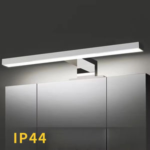 Espejo LED Moderno con Montaje en Pared, IP44, con Controlador Integrado, 300mm 500mm, Cromado Pulido, para Baño, Lámpara de Espejo de Plástico, CRI 80 - Product Image 4