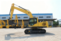 Nouvelle pelle sur chenilles CE de 21 tonnes, faible consommation de carburant, compacte, forte force de creusement, machine de terrassement moyenne