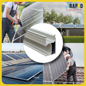 Riel de aluminio de montaje solar Paneles solares de 4,8 M Producto de marca superior tailandés Ventas al por mayor de la fábrica de Tailandia OEM es aceptable - Product Image 4