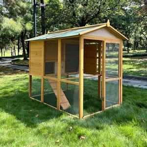 Gabbia per animali domestici in legno per esterni grande pollaio in legno - Product Image 2