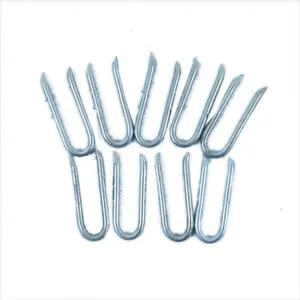 Mạ Kẽm U Loại Hàng Rào Sod Staple U Shaped Staples Đối Với Dây Thép Gai Fixing