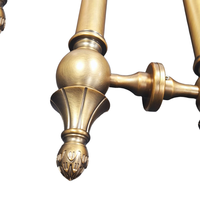 Poignée de porte de luxe en cuivre antique pour hôtels, KTV, maisons – Style européen, grande paire pour portes coulissantes en bois, aluminium, verre