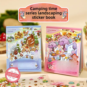 Paquete de 24 Pegatinas 3D MINI2.5d con Diseños de Paisajes, Pegatinas Divertidas para Acampar, Libro Infantil, Libro Silencioso - Product Image 2