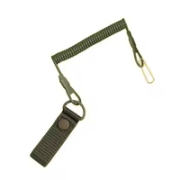 Ceinture tactique multifonctionnelle d'extérieur, chaîne de taille anti-perte, chaîne à ressort élastique, porte-clés, boucle de montagne, accessoires de chasse