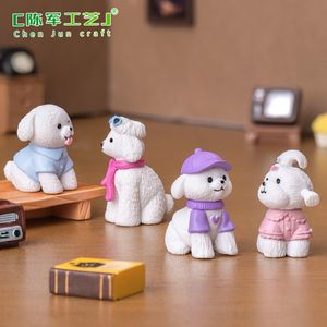 Paisaje dibujos animados moda pequeño perro <span class=keywords><strong>casa</strong></span> <span class=keywords><strong>de</strong></span> <span class=keywords><strong>muñecas</strong></span> DIY decoraciones bolsa ciega accesorios coche pequeños adornos - Product Image 2