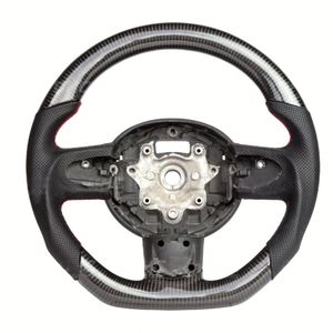 Volante de Coche Personalizado de Cuero y Fibra de Carbono Forjada para <span class=keywords><strong>Mini</strong></span> <span class=keywords><strong>Cooper</strong></span> Jcw R50 R52 R53 R55 R56 R57 R60 R61 F55 F56 F57 F54 F60 - Product Image 5