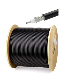 Cable Coaxial RG58/AU RF de Cobre Puro Negro de Baja Pérdida para Extensión de Antena de WiFi/Router - Product Image 1