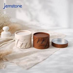 Envase de Vidrio Reciclable para Cosméticos con Diseño Personalizado, Caja de Embalaje de Cartón Kraft en Forma de Cilindro, Tubo de Papel para Bombas de Sal de Baño - Product Image 3