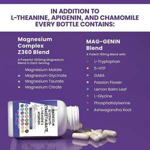 Kapsul Magnesium Glisinat Kompleks dengan <span class=keywords><strong>L</strong></span>-<span class=keywords><strong>Theanine</strong></span> Apigenin Citrate Taurate Semua dalam 1 Suplemen Kapsul - Product Image 4