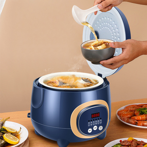 Cheap 1.5L Mini Stainless Steel Inner Pot Low-Sugar Multi-Purpose Rice Cooker Digital <b>Timer</b> Control Keep Warm Kitchen Digital Ti - Product Image 4
